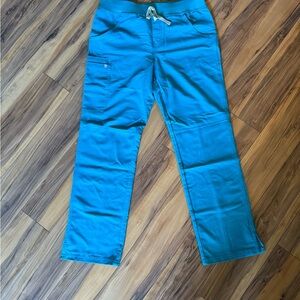 🩺🏥 FIGS Kade Cargo Scrub Pants | Size M | Turquoise 💠 Never Worn